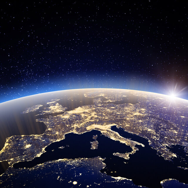 World – Europe. Elements of this image furnished by NASA