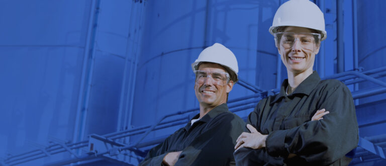 Close up of a coworkers working on a project